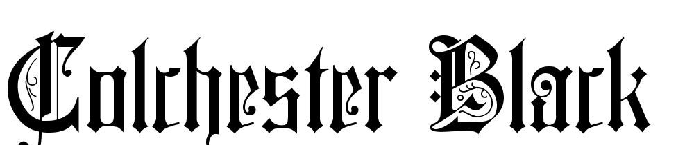 Colchester-Black font family download free