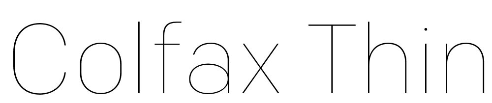 Colfax-Thin font family download free