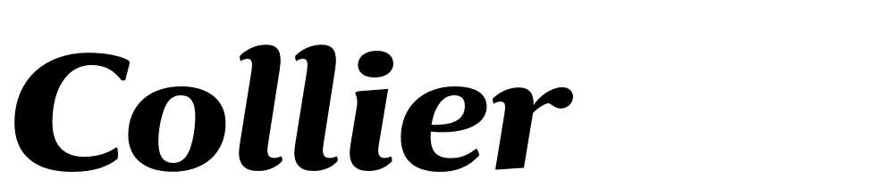 Collier font family download free