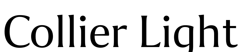 Collier-Light font family download free