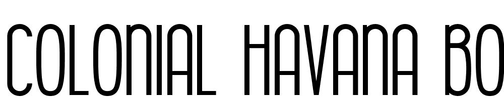 Colonial-Havana-Bold font family download free