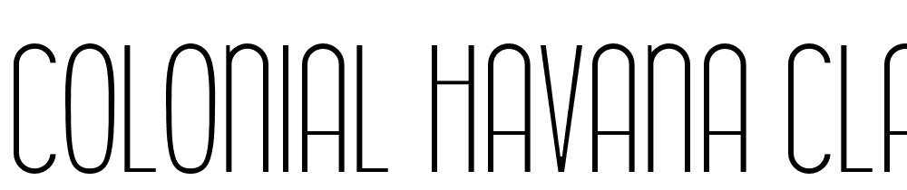 Colonial-Havana-Clara font family download free