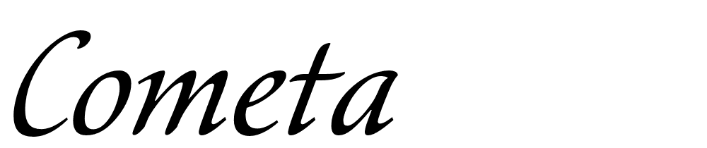 Cometa font family download free