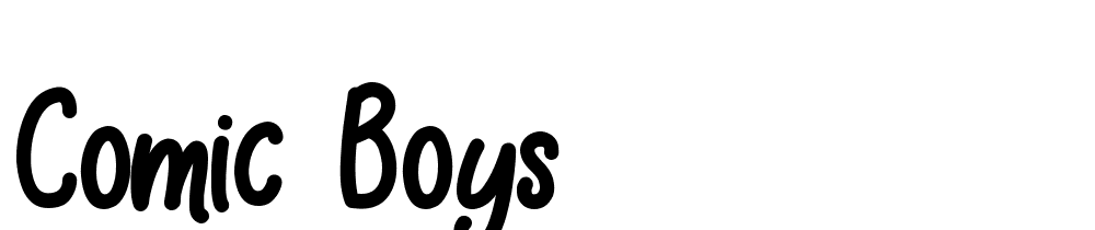 comic-boys font family download free