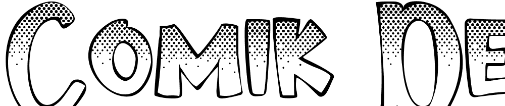 Comik-Demo-Texture font family download free