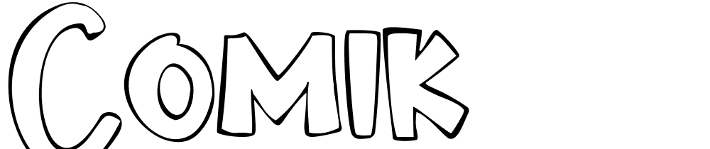 comik font family download free