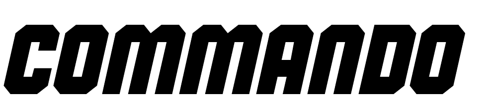 Commando font family download free