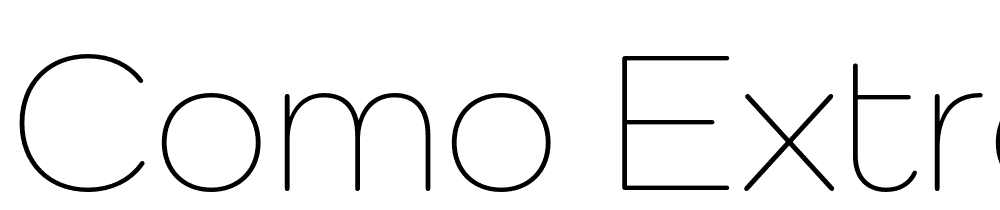 Como-ExtraLight font family download free