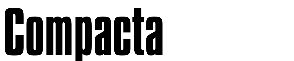 Compacta font family download free