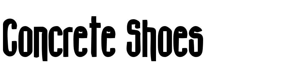 Concrete Shoes font family download free