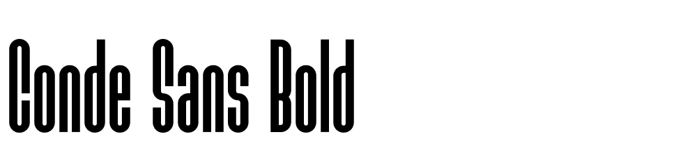 Conde-Sans-Bold font family download free