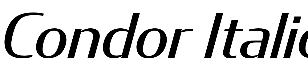 Condor-Italic font family download free