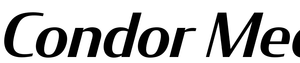 Condor-Medium-Italic font family download free