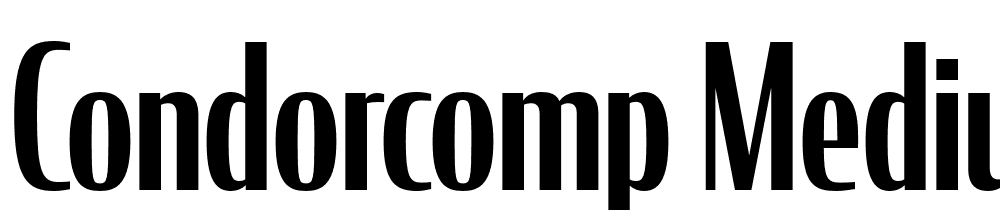 CondorComp-Medium font family download free