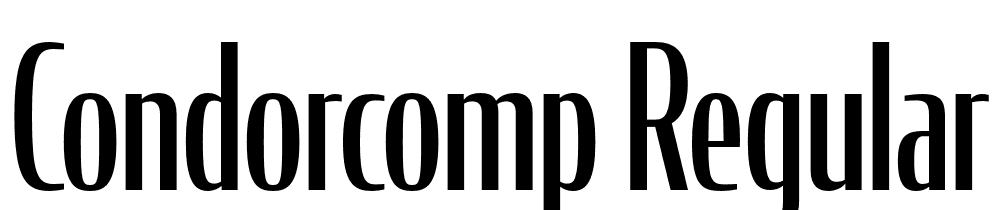 CondorComp-Regular font family download free