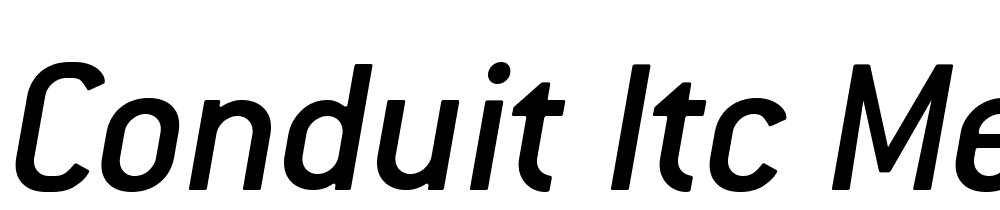 Conduit-ITC-Medium-Italic font family download free