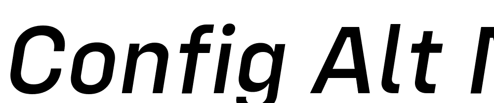 Config-Alt-Medium-Italic font family download free