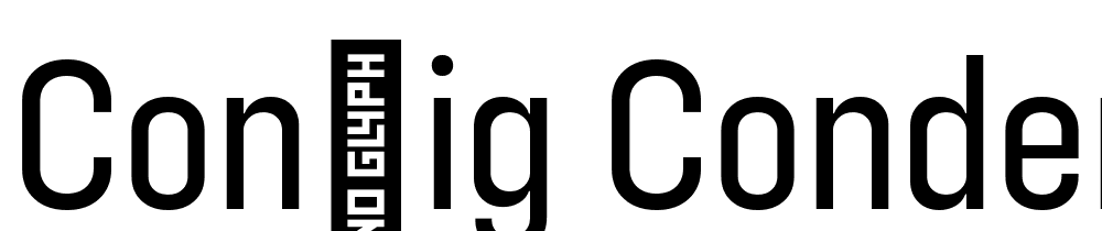 config-condensed-regular font family download free