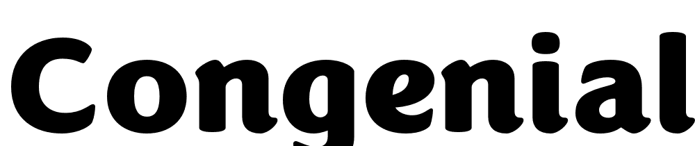 Congenial-Black font family download free