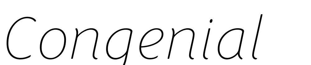 Congenial font family download free
