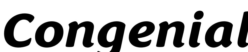 Congenial-Heavy-Italic font family download free