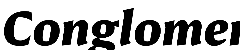 Conglomerate-Bold-Italic font family download free