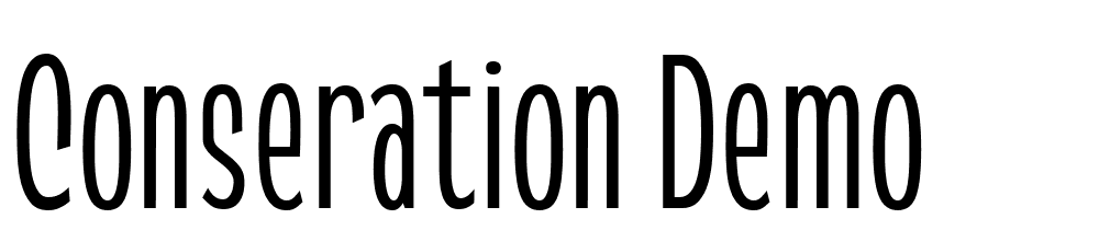 Conseration-DEMO font family download free