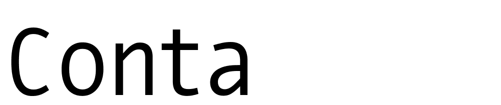 conta font family download free