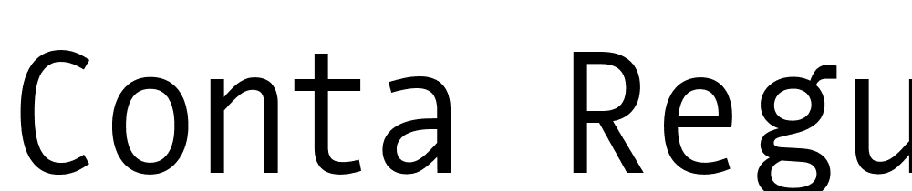 Conta-Regular font family download free