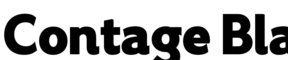 Contage-Black font family download free