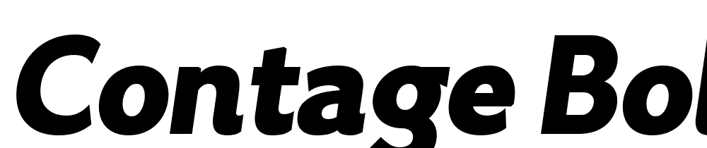 Contage-Bold-Italic font family download free