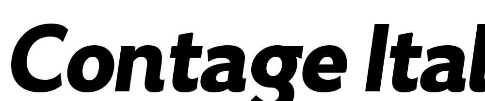 Contage-Italic font family download free