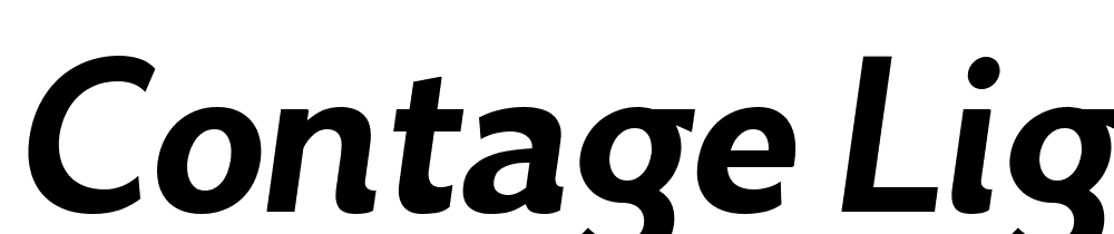 Contage-Light-Italic font family download free