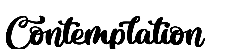 Contemplation font family download free