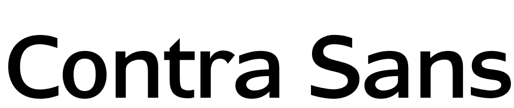 Contra Sans font family download free