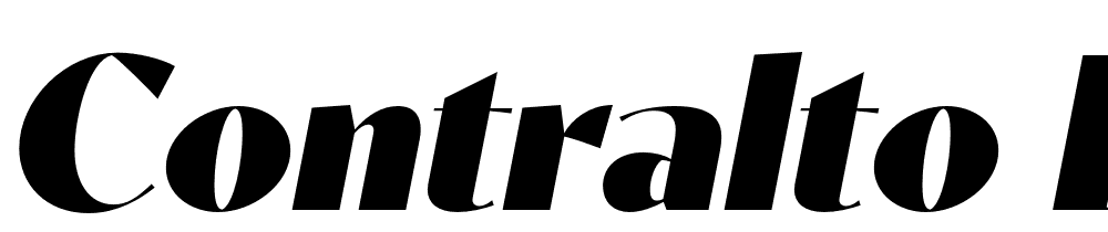 Contralto-Big-Black-Italic font family download free