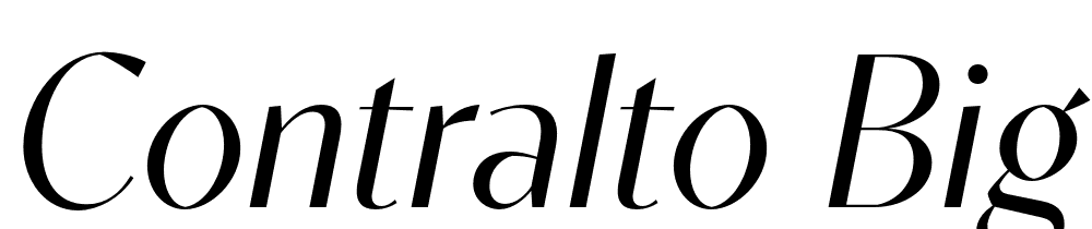 Contralto-Big-Light-Italic font family download free