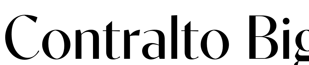 Contralto-Big-Regular font family download free