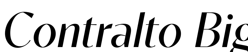 Contralto-Big-Regular-Italic font family download free