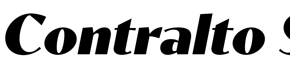 Contralto-Small-Black-Italic font family download free