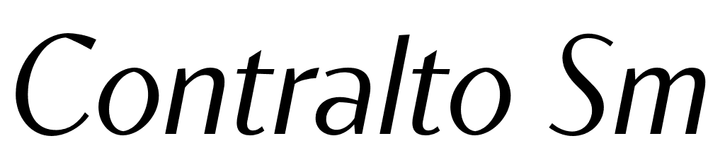 Contralto-Small-Light-Italic font family download free