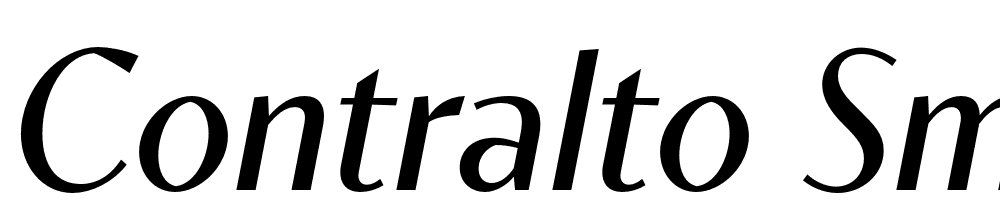 Contralto-Small-Regular-Italic font family download free