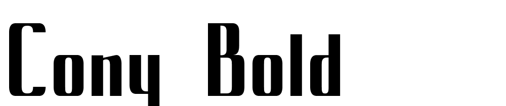 Cony-Bold font family download free