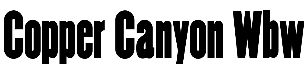 Copper-Canyon-WBW font family download free