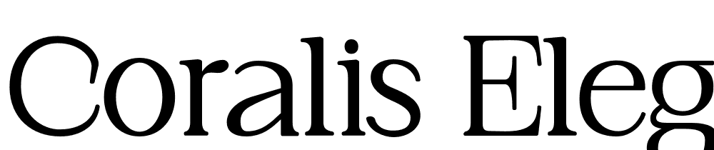 coralis-elegant font family download free