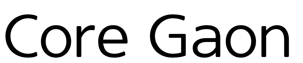 Core Gaon font family download free