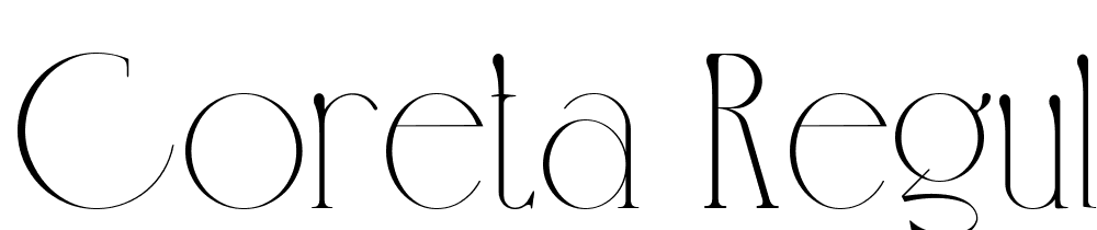 Coreta-Regular font family download free