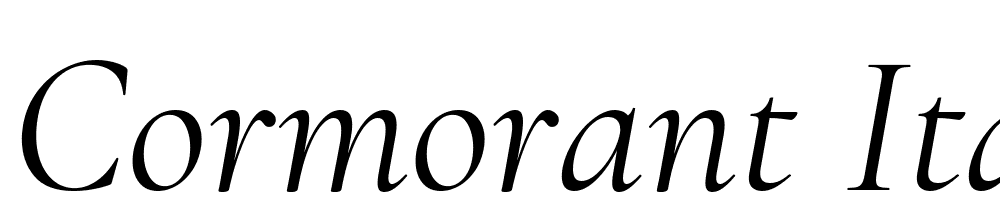 Cormorant-Italic font family download free