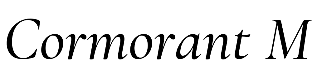 Cormorant-Medium-Italic font family download free