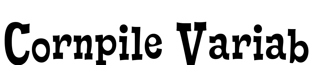 Cornpile-Variable-Regular font family download free